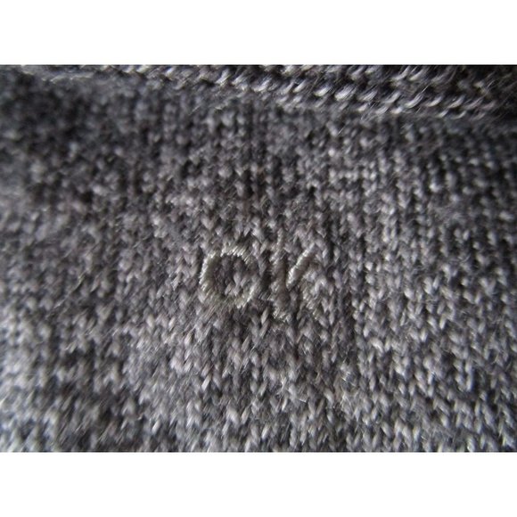 Calvin Klein Extra Fine Merino Sweater Heathered Charcoal V Neck Mens Large EUC - Picture 8 of 16